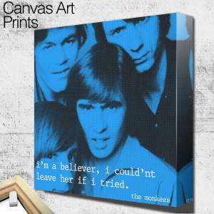 monkees quote square wall art
