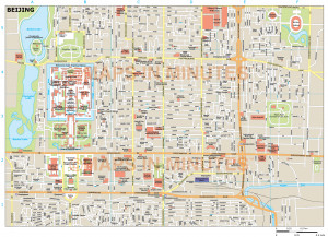 Beijing city map in Illustrator CS or PDF format