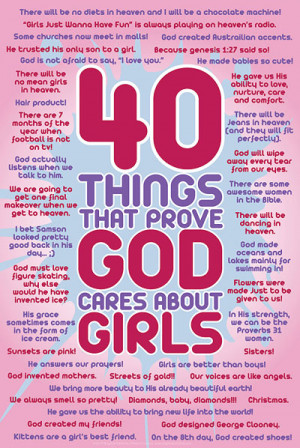 40 things that prove God cares about girls