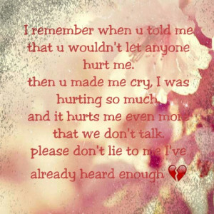 broken heart, crying, cute, hope, hurt, lies, love, quote, quotes, sad ...
