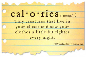 Fun Definitions – Calories