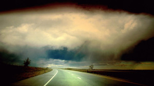 Download Storm clouds over empty road wallpaper , World Wallpaper, Sky ...