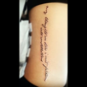 Fault in Our Stars Quote Tattoo