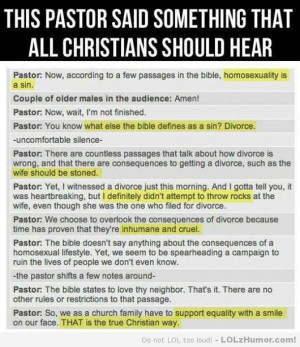 ... to show people who are non-christians that we aren’t all homophobes