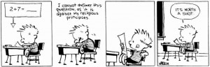 Calvin and Hobbes - Math Trouble