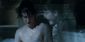 moaning myrtle checking out harry potter’s dong