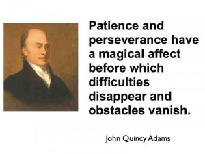... on Difficulties: patience and perseverance have a magical effect