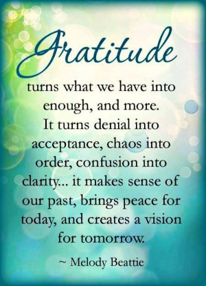 Attitude Of Gratitude