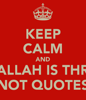 keep calm and love allah