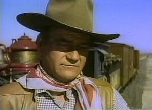Description: John Wayne as George Washington McLintock, in the rowdy ...