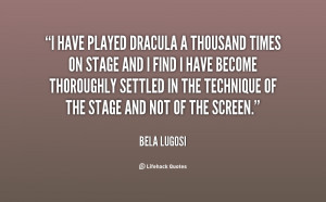 Bela Lugosi Dracula Quotes