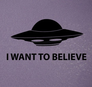 ... UFO decal I want to believe funny quote by NipomoImprints, $9.00