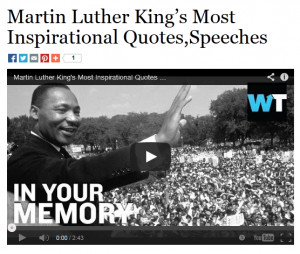 Martin Luther King’s Most Inspirational Quotes,Speeches
