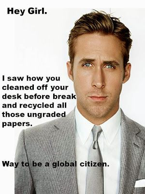 Hey Girl, I saw how you cleaned off your desk before break and ...