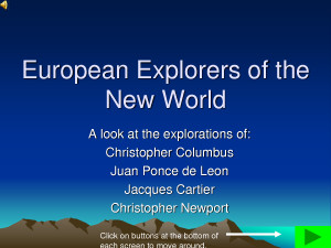 European Explorers of the New World