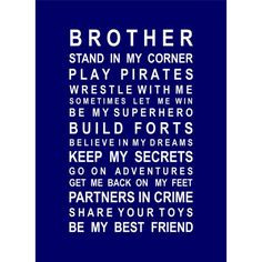BROTHERS vinyl decal wall stickers More