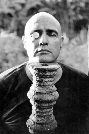 Portrait of Marlon Brando on the set of Apocalypse Now directed by ...