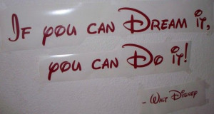 Disney wall decal quote If you can Dream it by CasaBellaVinyl, $8.99