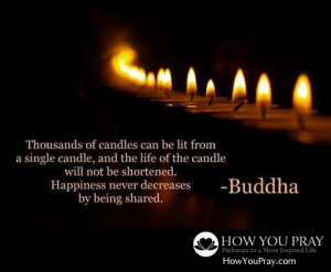 ... be shortened. #Happiness never decreases by being shared. – #Buddha