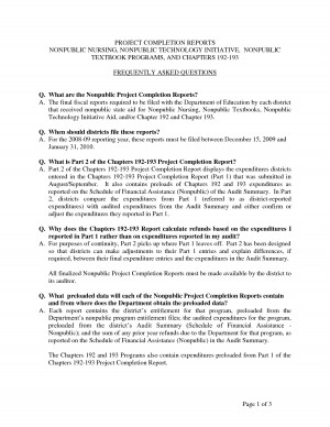 Project Completion Reports picture