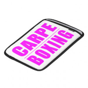 Funny Girl Boxers Quotes : Carpe Boxing iPad Sleeve