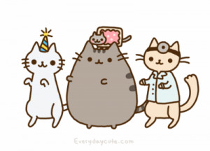 Nyan Cat dancing with Pusheen the Cat - nyan-cat Fan Art