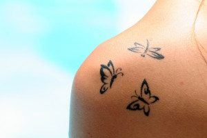 Beautiful Butterfly Tattoo for girls