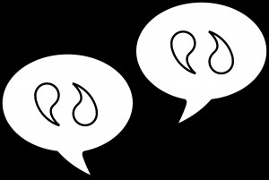 Speech Bubbles With Quotations Free Clip Art