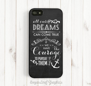 Dream Quote iPhone 6 Case, Walt Disney Quote on Chalkboard, All Dream ...