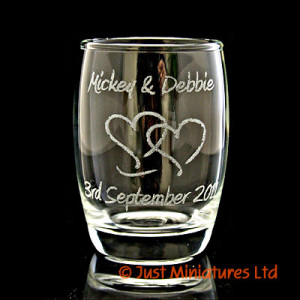 ... Shot / Mini Tumbler Glasses › Hearts Wedding Favour Salto Shot Glass