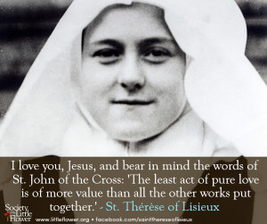 quotes with images by st therese st john of the cross quotes
