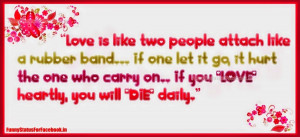 Love Quotes Love is like two people attach like a rubber band By ...