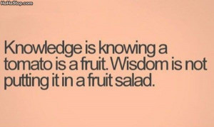Knowledge And Wisdom