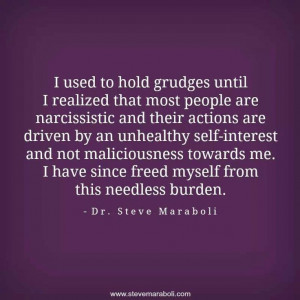 holding grudges