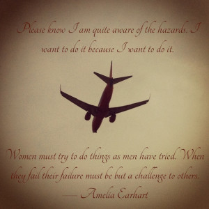 Flying Quote - Amelia Earhart
