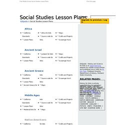 middle school educational resource page examples
