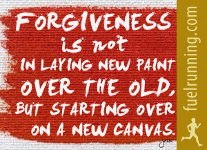 ... not laying new paint over the old, but starting over on a new canvas