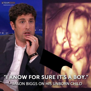 Jason Biggs is Proud of His, Um, “Abundantly Endowed” Fetus