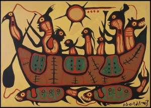 Morrisseau's painting of the Ojibwa Migration