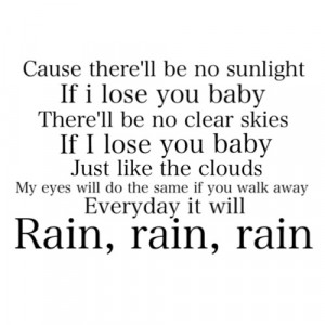 Will Rain Lyrics Bruno Mars