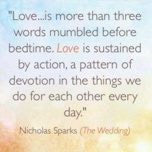 Nicholas Sparks - The Wedding quote