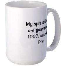 Funny Spreadsheets Office Quote Mugs for