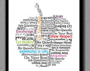 Apple Print, Teacher, Gift, Appreciation, School, Art, Classroom, Back ...