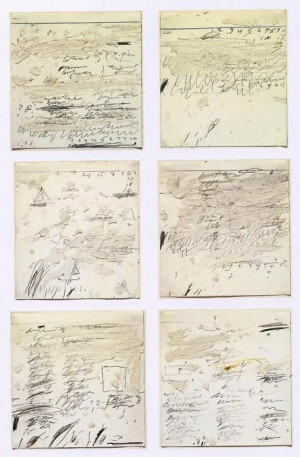 Cy Twombly Poems to the Sea i vi 1959 oil graphite wax crayon on