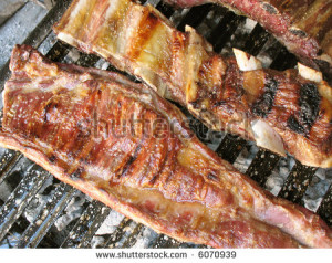 Argentinian Asado Barbecue argentine style, pork