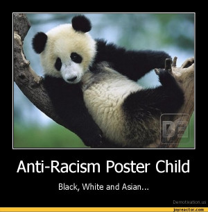 Anti-Racism Poster ChildBlack, White and Asian...De motivation, us ...