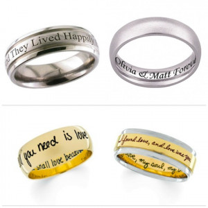 Engraved Wedding Bands written piece which is classed within Wedding ...
