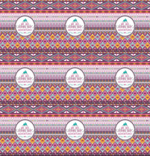 seamless tribal pattern with geometric elements and quotes typographic ...