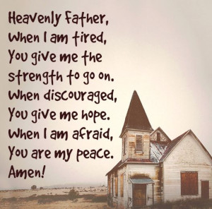 Heavenly Father, You are my peace