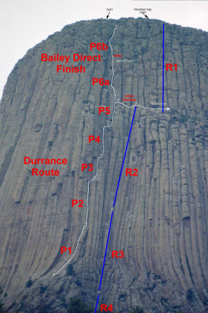 Devils Tower Climbing Routes